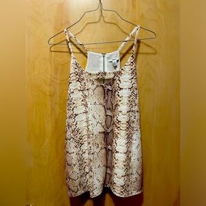 New Bar III size Small snakeskin animal print dress top tank NwT